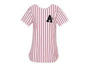 Richie House Little Girls Red White Stripe Round Bottom Knit T Shirt 6