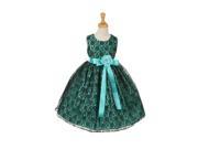Cinderella Couture Little Girls Blue Lace Blue Sash Sleeveless Dress 4