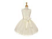 Cinderella Couture Big Girls Ivory Floral Lace Skater Easter Occasion Dress 8