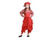 KidCuteTure Little Girls Poppy Red Pick up Carmen Trendy Fall Designer Dress 5
