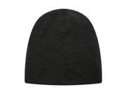 Richie House Boys Grey Solid Color Knit Unlined Cap