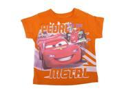 Disney Baby Boys Orange Cars Lightning McQueen Print T Shirt 12M