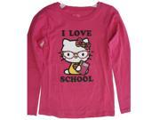 Hello Kitty Little Girls Fuchsia Kitty Letters Shirt 6X