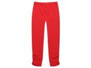Richie House Little Girls Red Cinched Ankle Standard Leggings 3 4