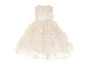 Baby Girls Ivory Tulle Embroidery Sequins Flower Girl Easter Dress 12M