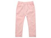 Richie House Little Girls Pink Elastic Waist Leisure Pants 2