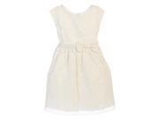 Sweet Kids Little Girls Off White Bouquet Embroidered Organza Easter Dress 2T