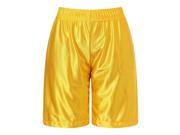 Richie House Big Boys Yellow Leisure Classic Smooth Sports Shorts 7 8