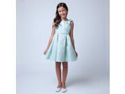 Sweet Kids Big Girls Sea foam Rose Bow Easter Special Occasion Dress 7