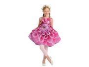 KidCuteTure Little Girls Rosebud Pink Print Fiona Designer Spring Dress 4