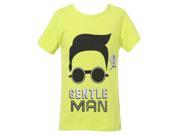 Richie House Little Boys Green Cotton Spandex Gentle Man Print T Shirt 1 2