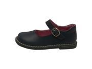 L Amour Girls Navy Classic Matte Leather Mary Jane Shoes 11 Kids