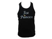 Reflectionz Big Girls Black Ice Princess Glitter Skate Lace Tank 10
