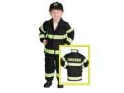 Aeromax Baby Boys Black Green CHICAGO Firefighter Halloween Costume 18M