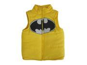 DC Comics Little Boys Yellow Batman Logo Design Sleeveless Vest 4T