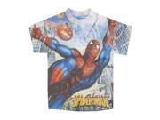Marvel Little Boys Multi Color Amazing Spiderman Print Short Sleeved Tee 5 6