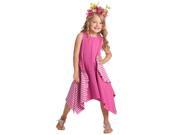 KidCuteTure Girls 3T Raspberry Pink Stripe Ruffle Spring Dress
