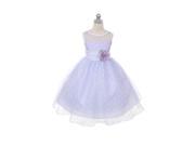 Kids Dream Baby Girls Lilac Sash Dot Sheer Easter Flower Dress 3M