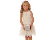 Biscotti Big Girls Ivory Flower Chiffon Tulle Tiered Easter Dress 12