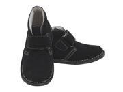 Black Faux Suede Hook Loop Boot Shoe Toddler Boy 8