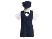Lito Toddler Boys Navy Vest Shorts Easter Ring Bearer Suit 3T