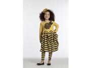 KidCuteTure Gold Amy Stripes Flower Jersey Dress Girls 6