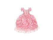Rain Kids Big Girls Pink Taffeta Sequin Pickup Pageant Dress 10