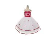 Chic Baby Fuchsia Floral Embroidery Sequined Special Occasion Dress Girls 4