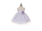 Kids Dream Little Girls Lilac Sash Dot Sheer Easter Flower Toddler Girl Dress 2T