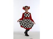 KidCuteTure Milk Charcoal Leora Knitted Checker Dress Girls 4 5