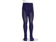Navy Piccolo Heavyweight Opaque Girls Tights 12 14