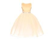 Chic Baby Little Girls Gold Degrade Overlay Festive Special Occasion Dress 6