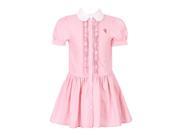 Richie House Girls Pink Dress with Frills and Waist Pleats 5