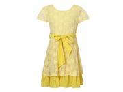Richie House Little Girls Sweet Dress with Lace Covered 3