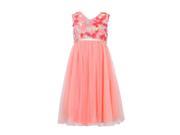 Richie House Little Girls Princess Mesh Dress With Flowers 4
