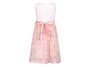 Richie House Little Girls Peach Sweet Summer Polka Dot Dress with Lace 4