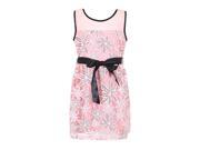 Richie House Little Girls Coral Princess Dress With Belt 6