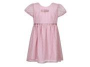 Richie House Little Girls Rose Lace Dress with Bow 2