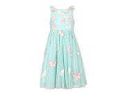 Richie House Little Girls Party Mesh Dress With Butterflies 4