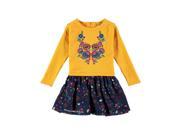 Rockin Baby Girls Gold Gold Embroidered Top Dress 10Y
