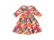 Rockin Baby Girls Multi Woodland Print Jersey Dress 0 3M