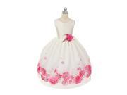 Chic Baby Fuchsia Floral Embroidery Special Occasion Dresss Girls 8