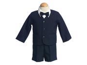 Lito Boys Navy Eton Short Formal Wear Ring Bearer Easter Suit 12M