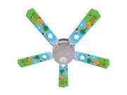 Giraffe Print Blades 52in Ceiling Fan Light Kit