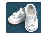 Angels Garment White Shoe Size 3 Baby Girl Bow T Strap