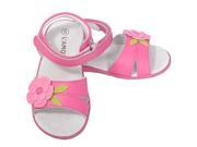 L Amour Toddler Girls 10 Fuchsia Flower Spring Summer Sandals Shoes