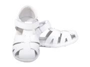 L Amour White Toddler Boys 5 Closed Heel Fisherman Sandals