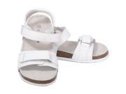 L Amour Toddler Girls 10 White Soft Footbed Strap Sandals