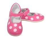 L Amour Fuchsia Pink Dot Mary Jane Dress Shoe Toddler Girl 10