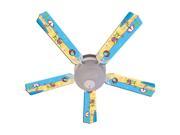 Fun at the Beach Print Blades 52in Ceiling Fan Light Kit